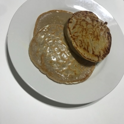 ココア味のプロテインで作ってみました〜！！砂糖なしで作りましたが美味しくて食べやすかったです！またリピします！♡